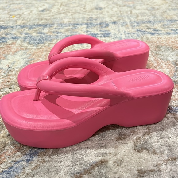 NEW Melissa Free Platform Light As Air Platform Thong Flip Flop - Picture 6 of 7